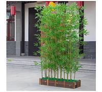 XMDEUR Árbol de bambú de simulación Artificial al Aire Libre 100 120 150 180 cm de Altura, Separador de ambientes para pasillos de Entrada, Plantas Falsas con Base de Madera, Patio de Oficina de es