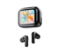 Xmenha Auriculares inalámbricos con cancelación activa de ruido Anc con pantalla táctil inteligente, modo de transparencia, auriculares con cancelación de ruido, auriculares Bluetooth con cancelación