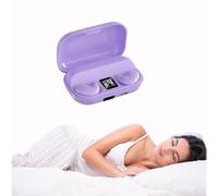 Xmenha Auriculares Invisibles Inalámbricos Bluetooth para Dormir de Lado - Color Morado, Pequeños, para Orejas Pequeñas