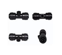 XMGKMN Fácil de instalar 1HAIGINT1/10.2 cm Base de enchufe rápido Sistema de pulverización de baja presión Accesorios Base de boquilla Junta de pulverización blanca negra (Color: Negro, Tamaño: 20