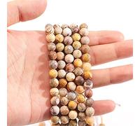 XMGKMN Superficie de corte de piedra natural, superficie de perlas dispersas, semiacabadas, accesorios de joyería hechos a mano, 1 pieza semiacabada (color: corte de ágata loca, tamaño: 6 mm)