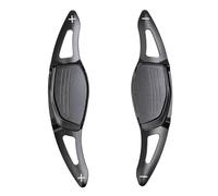 XMHLFC 2 Piezas Volante levas Cambio para Audi RS3 RS4 RS5 2017 2018 R8 TT RS 2016 2017 2018, Coche Extensión Cambio De Paleta, Accesorios de Estilo de Coche,C/Black