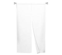 XMJJKUF Noren - Cortina japonesa para puerta, tratamiento de ventana, tapiz de puerta estampado en blanco puro para privacidad, panel divisor de partición, cocina, decoración del hogar, 85 cm de ancho