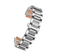 XMKT Correa de reloj de acero inoxidable para Cartier Ballon Bleu Series 20 x 12 mm, 18 x 11 mm, 14 x 8 mm, W6920046, correas para mujeres y hombres, 16-8mm, Acetato, Sin piedra preciosa