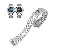 XMKT Correa de reloj de alta gama para Baida Nautilus 5711/1A010 accesorios de correa de reloj de acero inoxidable sólido interfaz convexa 25 * 13mm