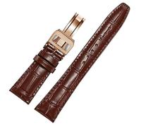 XMKT Correa de reloj de cuero compatible con correas de repuesto IWC Textura de cocodrilo clásica 20 mm 21 mm 22 mm para IWC Big PILOT Spitfire GUN IW5009 IW3777 Remaches Correa de reloj de piel de va