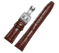 XMKT Correa de reloj de cuero compatible con correas de repuesto IWC Textura de cocodrilo clásica 20 mm 21 mm 22 mm para IWC Big PILOT Spitfire GUN IW5009 IW3777 Remaches Correa de reloj de piel de va