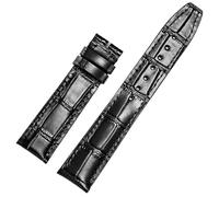 XMKT Correa de reloj de cuero compatible con correas de repuesto IWC Textura de cocodrilo clásica 20 mm 21 mm 22 mm para IWC Big PILOT Spitfire GUN IW5009 IW3777 Remaches Correa de reloj de piel de va