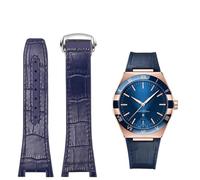 XMKT Correa de reloj para Omega Constellation Double Eagle Series, correa de goma de piel de vaca para hombre, muesca de 25-14mm