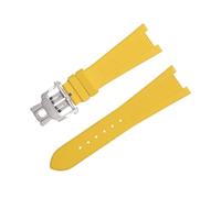 XMKT Correa para reloj Patek Philippe, correa para reloj Nautilus 5711/5712, interfaz Original, accesorios de pulsera, correas de reloj FKM Fluororubber(Yellow2)
