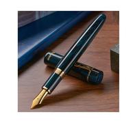XMKT Ebonite - Pluma estilográfica NO.8 EF/F/M/Stub 1.1, pluma de escritura de tamaño grande (azul, punta 1.1)
