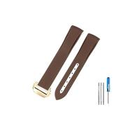 XMKT Para Omega Swatch Planet Joint Name Series 20mm Color a juego correa de reloj de silicona interfaz de arco impermeable reemplazar correas de reloj(Brown-Golden-Z3)
