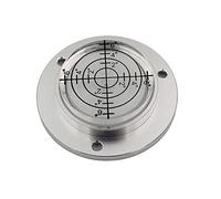 XMLEI Aluminum Alloy universal level Mini Level Round Bubble Spirit Level Diameter 50mm Height 11.5mm（1PCS） (white)