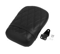 XMMT Costura negra cuero sintético asiento de pillion para pasajeros traseros Para Suzuki Intruder Volusia VL800 2001-2004 & Boulevard C50 2004-2013