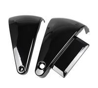 XMMT Tapa del tanque de combustible del panel lateral del carenado de la batería izquierda y derecha ABS Para Kawasaki Vulcan 800 400 VN800 VN400 Classic 1995-2006，Negro brillante