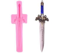 XMOLDNMS Molde de silicona con forma de espadas para fondant, para decoración de pasteles, cupcakes, azúcar, manualidades, caramelos, chocolate, arcilla polimérica, pasta de goma