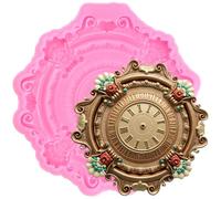 XMOLDNMS Molde de silicona estilo barroco para fondant, diseño vintage, para decoración de tartas, cupcakes, caramelos, chocolate, arcilla polimérica, pasta de goma