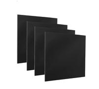 XMRISE Baquelita Resina Fenólica Láminas Placas Paneles Tableros Planos PCB 100mm x 100mm,Negro,4mm 4 Tablets