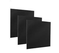 XMRISE Baquelita Resina Fenólica Láminas Placas Paneles Tableros Planos PCB 100mm x 100mm,Negro,6mm 3 Tablets