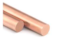 XMRISE Cobre Varillas T2 Rojo Puro sólido Torno Barra Redonda Sticks Cables Metalworking Molde electrodo de Soldadura 2pcs Industrial Raw Materials,Diameter：12mm*500mm