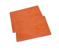 XMRISE Hojas de Resina fenólica de baquelita, Paneles de Placas Naranjas, Placas Planas, PCB, Buena Resistencia mecánica, 200mm x 200mm, 2 uds.,Thickness 4mm