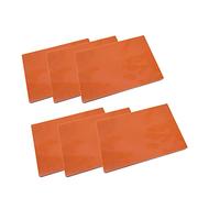 XMRISE Rojo baquelita Resina fenólica Hojas Planas Placas Paneles Placas PCB 100 mm x 150 mm x 3 mm 6 Piezas