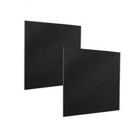 XMRISE Tablero de Resina laminada fenólica de baquelita Negra 200x200mm Apto para instalaciones eléctricas,Negro,6mm 2 Tablets
