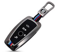 XMSCN Funda para llave de coche para BMW F30 1 3 4 5 6 7 Series X3 X4 I3 M2 M3 M4 M5 M6 GT3 GT5, accesorios con llaveros, protector de llave inteligente de 3/4 botones,