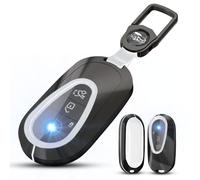 XMSCN Funda para llavero de coche de aleación de zinc para Mercedes Benz C, Clase S W206 W223 S350 C260 C300 S400 S450 S500 apto para Maybach Smart Key Case Shell llavero accesorios, blanco, Talla