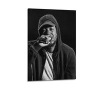 XMSDHRE Kendrick Lamar - Póster decorativo de rapero de lienzo para pared e impresión artística moderna para decoración de dormitorio familiar, 50 x 75 cm