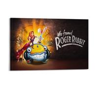 XMSDHRE Póster de anime de Roger Rabbit de Who Framed 3 pósteres decorativos para pared e impresión artística moderna para dormitorio familiar, 40 x 60 cm