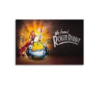 XMSDHRE Póster de anime de Roger Rabbit de Who Framed 3 pósteres decorativos para pared e impresión artística moderna de decoración de dormitorio familiar, 30 x 45 cm