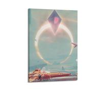 XMSDHRE Póster decorativo de videojuegos, con diseño de cielo de nadie y lienzo para pared e impresión artística moderna para decoración de dormitorio familiar, 20 x 30 cm