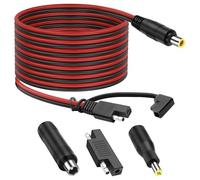 XMSJSIY 14AWG SAE to DC 7909 - Cable alargador de 8 mm con polaridad SAE y convertidor DC5525/8020, cable solar para panel solar, autocaravana, central eléctrica portátil - 1,8 m/6 pies
