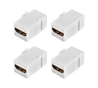 XMSJSIY 4K HDMI Acoplador Keystone, Alta Velocidad 4K HDMI 2.0 Keystone Module Hembra a Hembra Keystone HDMIPared Placas HDTV Enchufe Adaptador, para Placa de Pared - 4PCS