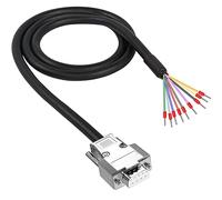 XMSJSIY Cable adaptador de conector DB9, reemplazo de cable de extensión de puerto serie RS232 de 9 pines D-SUB con cable desnudo 22AWG (Femenino)