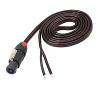 XMSJSIY Cable del altavoz de Speakon Cable desnudo, Speakon al cable del altavoz Cable de conexión del amplificador del cable de audio para DJ/PA con bloqueo de torsión - 2M/6.56FT