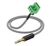 XMSJSIY Cable jack de 3,5 mm a Phoenix, cable de audio de 1/8 pulgadas TRS macho a 3 pines de 5,08 mm / 0,2 pulgadas Pitch PCB Phoenix Hembra Estéreo Conector Conector sin soldadura Cable - 50 cm