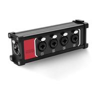 XMSJSIY Caja de serpiente de 4 canales, 4,6,35 mm, 1/4 pulgadas, TRS estéreo hembra a RJ45 Ethercon, extensor hembra a través de Ethernet Cat5/6 para Stage Sound y Grabación Studio (B)