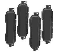 XMSJSIY Caja protectora de fibra de vidrio impermeable caja de conexiones LC acoplador adaptador IP67 cableado de red óptica al aire libre funda protectora para SC/SC, conector de acoplador LC - Negro