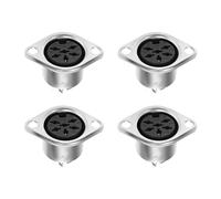 XMSJSIY Conector de audio MIDI DIN de 6 pines del enchufe femenino Reemplazar el conector del chasis de la electrónica de que repara el equipo de audio y video - 4PCS (DIN 6 Pin)
