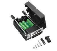 XMSJSIY DB26 Conector de ruptura sin soldadura DB26 RS232 D-SUB 26 Pin macho Serial a placa de módulo de bloque de terminal de PCB para conexión de cableado DIY