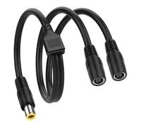XMSJSIY DC7.9x0.9mm 8mm Power Splitter Cable 14AWG DC7909 1 macho a 2 hembra Y Splitter Power Cable de extensión para panel solar, RV, estación de carga portátil - 0,6 m / 1,9 FT