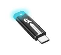 XMSJSIY Emulador de pantalla USB tipo C para chupete 4K a 60Hz USB-C HDR, monitor virtual, adaptador fantasma sin cabeza con luz LED para control remoto sin pantalla