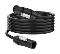 XMSJSIY PowerCON True1 Cable de extensión de alimentación de CA macho a hembra 15A 3 pines 12AWG IP65 impermeable cable de alimentación para luz de escenario pantalla LED (1 m)