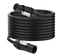 XMSJSIY PowerCON True1 Cable de extensión de alimentación de CA macho a hembra 15A 3 pines 12AWG IP65 impermeable cable de alimentación para luz de escenario pantalla LED (2 m)
