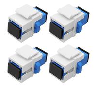 XMSJSIY SC - Acoplador de fibra óptica Keystone Jack Insert Panel Módulo hembra a hembra Simplex Singlemode SC Fibre Connector Socket Adaptador para placas de pared, paneles de parche, caja de montaje