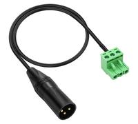 XMSJSIY XLR a 3 pines Phoenix Cable 3P F/M a PHX3M NBKF/2EDG-5.08 3 pines PCB Bloque de terminales adaptador de terminales para altavoces - 0.4M/1.3FT (conector XLR)