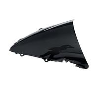 xmt-moto doble burbuja parabrisas parabrisas Negro para Yamaha YZF R6 2003 - 2005