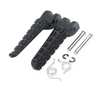 XMT-MOTOR Clavijas de pie delanteras para motocicleta compatibles con D Ucati Monster 696 796 2009-2014 (negro mate)